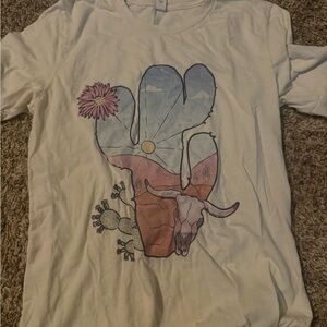 Graphic Cactus T-Shirt with Desert Design